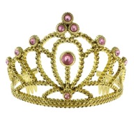 Diadém s ružovými perlami Princezná