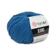 50g priadza, 55% bavlna 45% akryl, YarnArt Jeans tmavomodrá 16
