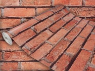 Nábytková dyha samolepiaca PVC samolepka Pruská tehla vzor matná 45cm