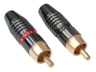 RCA/CINCH zástrčka pre pozlátený HQ TITAN kábel, 2 ks