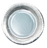 Papierové taniere SILVER 23cm narodeninová oslava