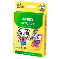APTEO ZÁPLATY PRE DETI, TETOVANIE MAČKY, 16 KUSOV