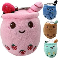PLYŠOVÁ KĽÚČENKA BUBBLE TEA MASCOT kľúčenka 11cm