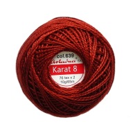 Cordonek Karat 8 tmavočervená 0639 ARIADNA 10g 65m