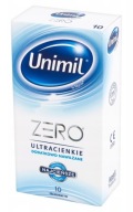 Tenké sexuálne kondómy Unimil Zero 10 ks