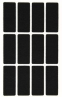 Samolepiace plsti STAROSTLIVOSŤ O PODLAHU 25 x 60 mm ČIERNA