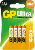 Batérie GP ULTRA ALKALINE LR03 AAA 1,5V - 4 ks