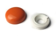 Rozeta 14,5mm Zástrčka 100ks ORANŽ