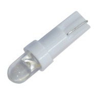 1x BIELA ​​ŽIAROVKA T5 W1,2W W2W CLEAR 1 SMD 12V pre doskové počítacie hodiny