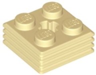 LEGO 2X2X2/3 VLNITÝ BÉŽOVÝ PIESOK Č. 71752