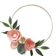 Kruhová obruč na ozdobu prijímanie Svadobné boho zlaté 25cm