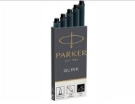 Náplne PARKER QUINK do plniacich pier, čierne