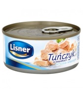 LISNER Tuniak vo vlastnej omáčke kúsky 170 g