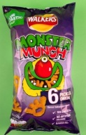 1x 132g WALKERS Lays Monster Munch Nakladaná cibuľa UK