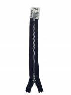 YKK kovový zips 18 cm na nohavice tmavomodrá 058