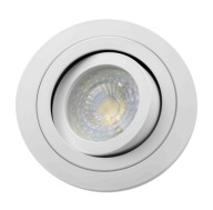 HALEGEN ÓNYXOVÁ LAMPA, okrúhla, BIELY HLINÍK