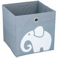 Skladací úložný box na hračky, kôš na oblečenie, deka, šedá