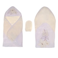 Plavky CUTE TOWEL s kapucňou BAVLNA 76 x 76 froté ecru