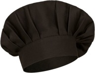 Kuchárska čiapka, čierna