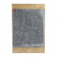 Samolepiaca plstená podložka, šedá, 100x120mm
