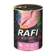 Rafi Mokré krmivo pre psov s morkou v konzerve, 400 g