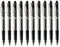 Pentel BK417 čierne výsuvné guľôčkové pero x 10 kusov