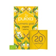 PUKKA Kurkuma zlatá Instantný bylinný čaj s kurkumou 20 vrecúšok