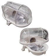 Kanálové nástenné svietidlo PAWBOL s plastovou sieťkou E27 240V