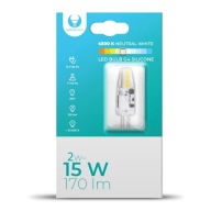 G4 Silikónová LED žiarovka 2W 12V AC/DC 4500K 170lm