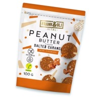 FRANK&OLI MINI COOKIES bezlepkové, cukor, ORIEŠKOVÉ MASLO, SLANÝ KARAMEL 100g