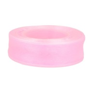 ŠIFÓNOVÁ STUHA SVETLO RUŽOVÁ polyesterová STUHA 25mm ORGANZA 3040