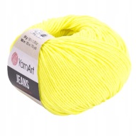 YarnArt Jeans Yellow Neon priadza 58 50g/160m