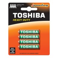 4x batérie TOSHIBA HEAVY DUTY R03 AAA