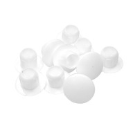 BIELA ​​zátka do technologického otvoru Fi 6 mm, 10 ks, zátka zátka 6 mm