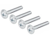 Metrické skrutky 100X M4X9 mm pre skľučovadlá DIN 967