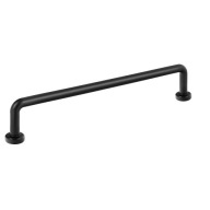 Nábytková úchytka LOFT BLACK MATT, rúrka 160 mm, odolný kov