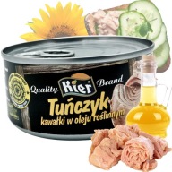 Tuniak v RASTLINNOM OLEJI 170g KIER veľké kusy