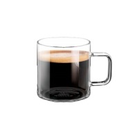 Wilmax termo sklenený hrnček na kávu 160 ml