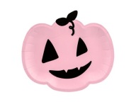 Papierové taniere Halloween tekvica - 6 ks.