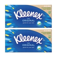 2x KLEENEX Original obrúsky 3-vrstvové 100% celulóza 72 ks
