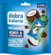 GOOD CALORIES MINI Tyčinky Kokos a čokoláda 102g | TYČINY BEZ CUKRU