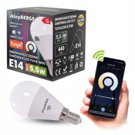 SMART E14 LED žiarovka 5,5W WW-NW-CW Wi-Fi TUYA CCT