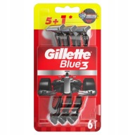Gillette Blue 3 Plus Red Holiaci strojček 6 ks.