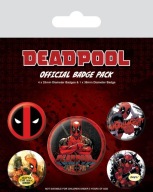 Špendlíky Deadpool Outta The Way, sada 5 kusov