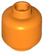 LEGO 3626c HEAD oranžová HEAD NEW (1g)
