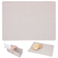 Veľká doska na krájanie 33x24 cm flexibilná plastová béžová kuchynská podložka