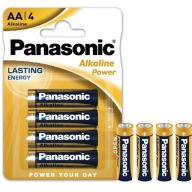 Alkalické batérie Panasonic 4x Alkaline LR6/AA