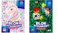 Biely blok na kreslenie ASTRAPAP A4 20 listov PIXEL JEDNOROŽEC JEDNOROŽEC
