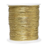 Ozdobná šnúrka - zlatá, 1,5 mm x 100 m