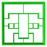 Forma na orezávanie tváre Minecraft 3 9 cm